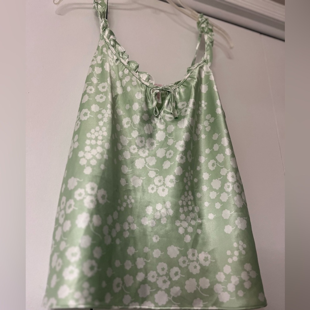 Oscar de la Renta Pink Label Mint Floral Top - Picture 2 of 5